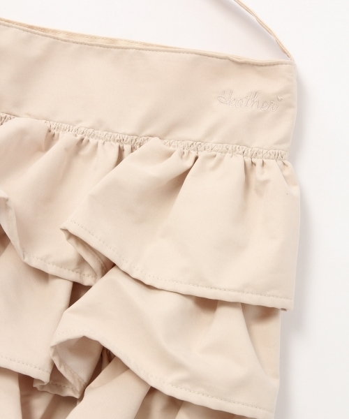 Heather（ヘザー）の「フリルショルダー2　732245 （ショルダーバッグ・レディース・ベージュ系その他/ブラック/チェック/ヘザ－グレー・ONE SIZE/FREE）」の5枚目の写真