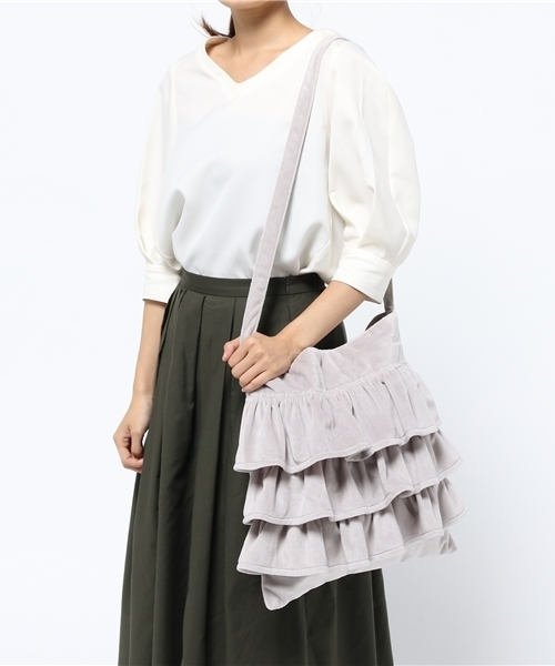 Heather（ヘザー）の「フリルショルダー2　732245 （ショルダーバッグ・レディース・ベージュ系その他/ブラック/チェック/ヘザ－グレー・ONE SIZE/FREE）」の13枚目の写真