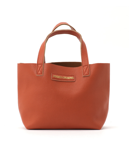 RODEO CROWNS WIDE BOWL（ロデオクラウンズワイドボウル）の「フェイクレザー ミニトート（ショルダーバッグ・レディース・ブラック/オレンジ/ネイビー/イエロー/グリーン/ホワイト/レッド/ピンク/グレー・FREE）」の9枚目の写真