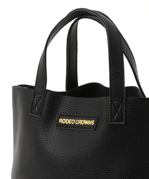 RODEO CROWNS WIDE BOWL（ロデオクラウンズワイドボウル）の「フェイクレザー ミニトート（ショルダーバッグ・レディース・ブラック/オレンジ/ネイビー/イエロー/グリーン/ホワイト/レッド/ピンク/グレー・FREE）」の15枚目の写真