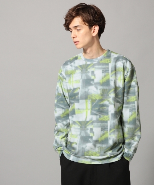 HARE（ハレ）の「ファクトリーシェイドオフプルオーバー(HARE)（スウェット・メンズ・ネイビー/イエロー/オフホワイト・MEDIUM/SMALL）」の3枚目の写真