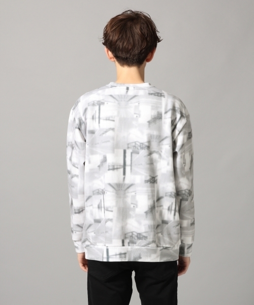 HARE（ハレ）の「ファクトリーシェイドオフプルオーバー(HARE)（スウェット・メンズ・ネイビー/イエロー/オフホワイト・MEDIUM/SMALL）」の6枚目の写真