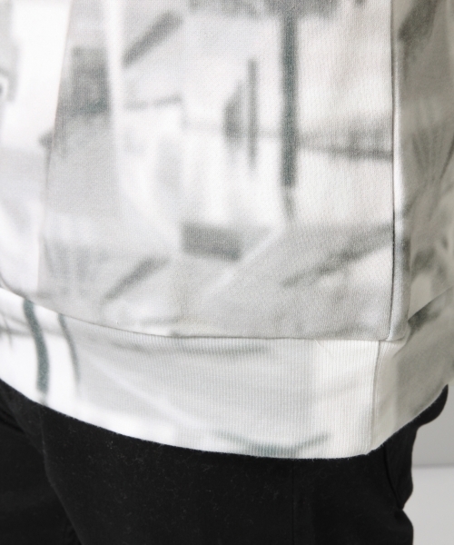 HARE（ハレ）の「ファクトリーシェイドオフプルオーバー(HARE)（スウェット・メンズ・ネイビー/イエロー/オフホワイト・MEDIUM/SMALL）」の10枚目の写真