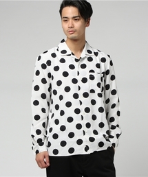 SHIPS JET BLUE | SHIPS JET BLUE: オープンカラー ドットシャツ(シャツ/ブラウス)