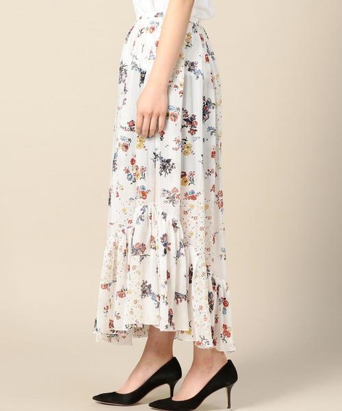 6 ROKU ユナイテッドアローズ ビューティーアンドユース 花柄スカート