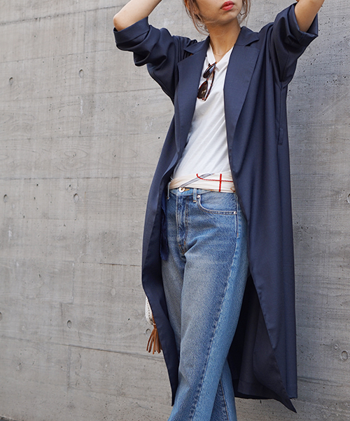 laboratory work（ラボラトリーワーク）の「ロングガウンコート（その他アウター・レディース・カーキ/ネイビー/ブルー・MEDIUM）」の14枚目の写真