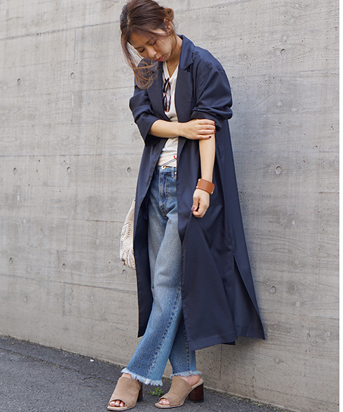 laboratory work（ラボラトリーワーク）の「ロングガウンコート（その他アウター・レディース・カーキ/ネイビー/ブルー・MEDIUM）」の16枚目の写真