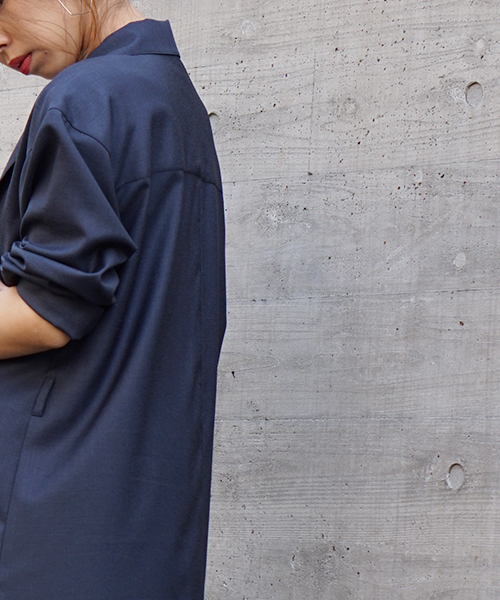 laboratory work（ラボラトリーワーク）の「ロングガウンコート（その他アウター・レディース・カーキ/ネイビー/ブルー・MEDIUM）」の17枚目の写真