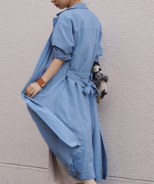 laboratory work（ラボラトリーワーク）の「ロングガウンコート（その他アウター・レディース・カーキ/ネイビー/ブルー・MEDIUM）」の22枚目の写真