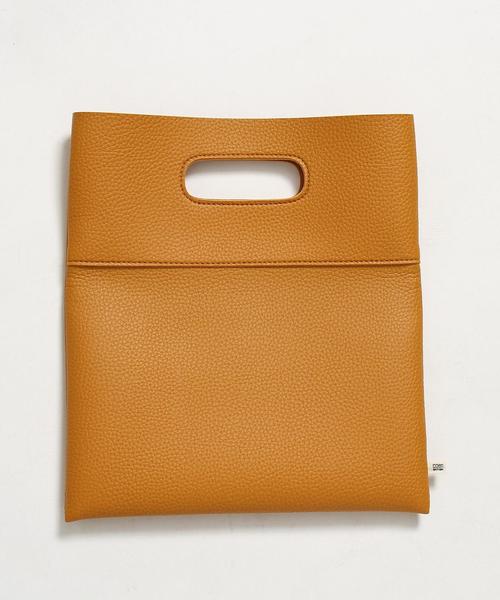 coen（コーエン）の「【WEB限定】フェイクレザーミニクラッチ（クラッチバッグ・メンズ・ライトブラウン/ブラック・FREE）」の8枚目の写真