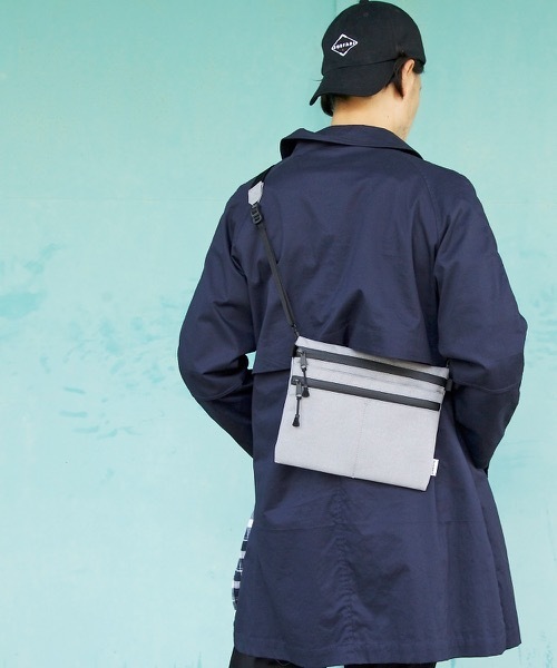 ADAM PATEK（アダムパテック）の「ADAM PATEK/HEATHERED NYLON sacoche（ショルダーバッグ・メンズ・ブラック/グレー/ダークグレー・FREE）」の5枚目の写真