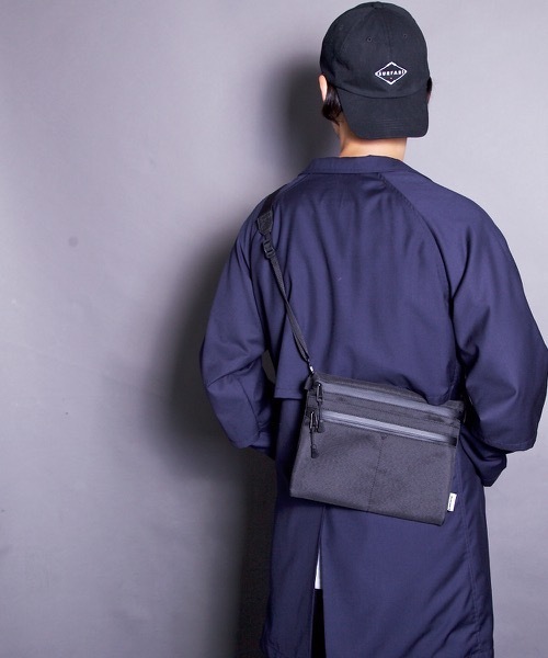 ADAM PATEK（アダムパテック）の「ADAM PATEK/HEATHERED NYLON sacoche（ショルダーバッグ・メンズ・ブラック/グレー/ダークグレー・FREE）」の7枚目の写真