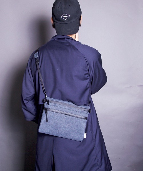 ADAM PATEK（アダムパテック）の「ADAM PATEK/HEATHERED NYLON sacoche（ショルダーバッグ・メンズ・ブラック/グレー/ダークグレー・FREE）」の9枚目の写真