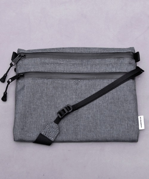 ADAM PATEK（アダムパテック）の「ADAM PATEK/HEATHERED NYLON sacoche（ショルダーバッグ・メンズ・ブラック/グレー/ダークグレー・FREE）」の15枚目の写真