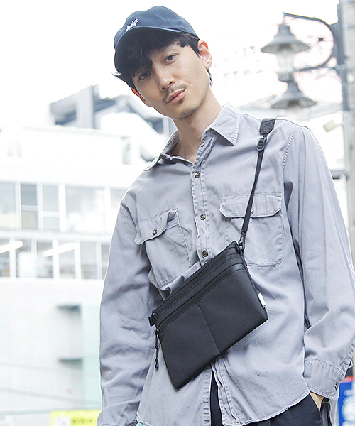 ADAM PATEK（アダムパテック）の「ADAM PATEK/HEATHERED NYLON sacoche（ショルダーバッグ・メンズ・ブラック/グレー/ダークグレー・FREE）」の20枚目の写真