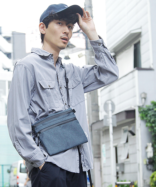 ADAM PATEK（アダムパテック）の「ADAM PATEK/HEATHERED NYLON sacoche（ショルダーバッグ・メンズ・ブラック/グレー/ダークグレー・FREE）」の21枚目の写真