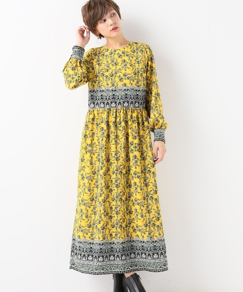 Slobe Iena スローブイエナ の サラサ柄パネルプリントワンピース ワンピース Wear