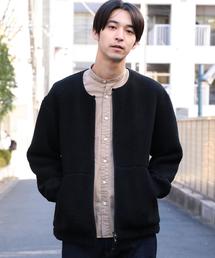 green label relaxing | ST ボア ノーカラー ブルゾン(カーディガン/ボレロ)