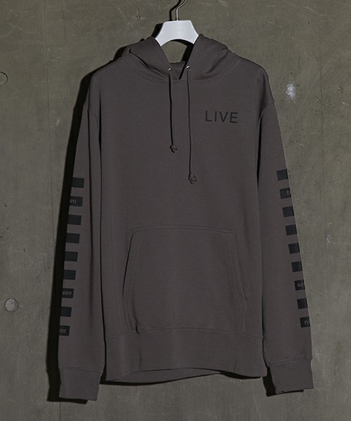 NUMBER (N)INE(ナンバーナイン)の「【NUMBER (N)INE】≪STUDIOUS限定≫別注グラフィックプリントプルオーバーパーカー(パーカー・メンズ・ホワイト/ブラック/チャコールグレー・1/2/3)」の3枚目の写真