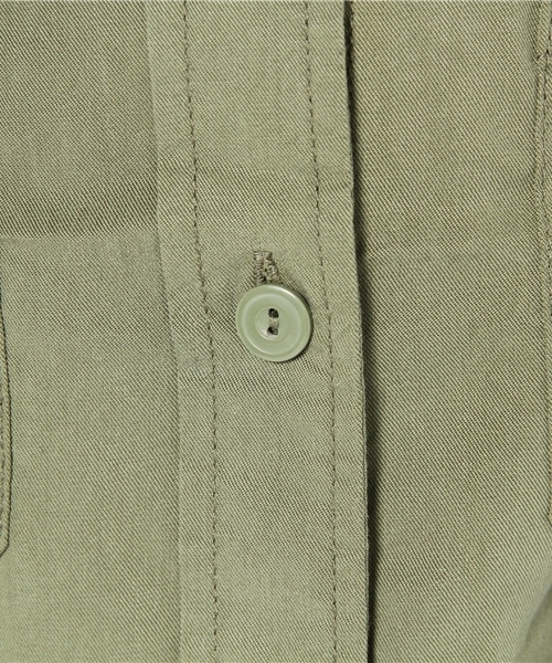 CIAOPANIC（チャオパニック）の「【Ciaopanic】TNツイルミリタリー刺繍シャツ（シャツ/ブラウス・レディース・ピンク系その他/オリーブ・FREE）」の9枚目の写真