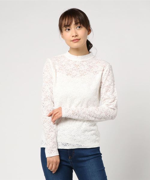 PUNYUS（プニュズ）の「レーストップス（Tシャツ/カットソー・レディース・ホワイト/ブラック・1/3/4/2）」の5枚目の写真