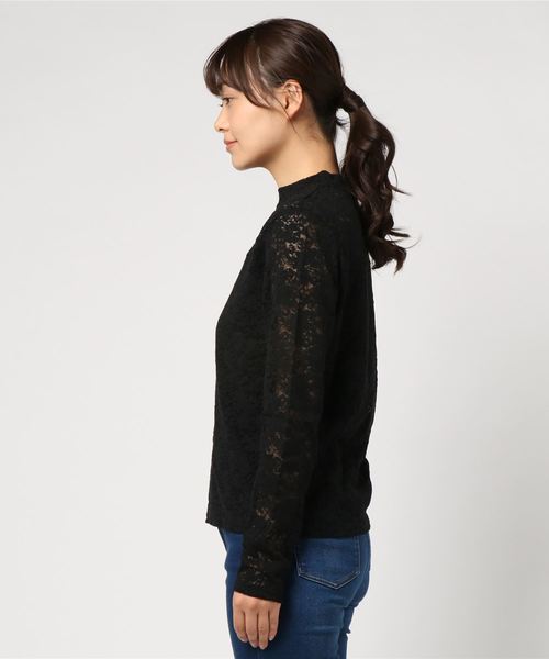 PUNYUS（プニュズ）の「レーストップス（Tシャツ/カットソー・レディース・ホワイト/ブラック・1/3/4/2）」の3枚目の写真