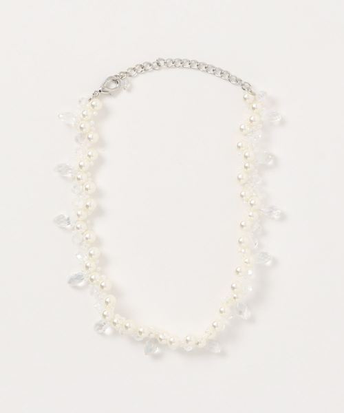 Catherine Cottage(キャサリンコテージ)の「手編みビーズチョーカーネックレス(ネックレス・キッズ・ホワイト系その他2/ホワイト系その他3/ホワイト系その他/ホワイト系その他4・FREE)」の3枚目の写真