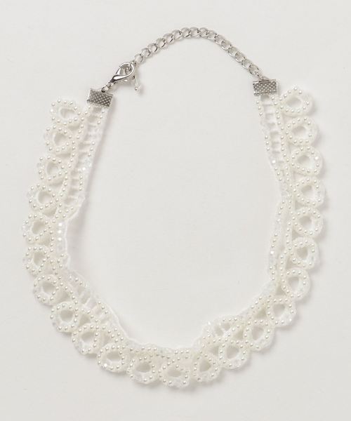 Catherine Cottage(キャサリンコテージ)の「手編みビーズチョーカーネックレス(ネックレス・キッズ・ホワイト系その他2/ホワイト系その他3/ホワイト系その他/ホワイト系その他4・FREE)」の11枚目の写真