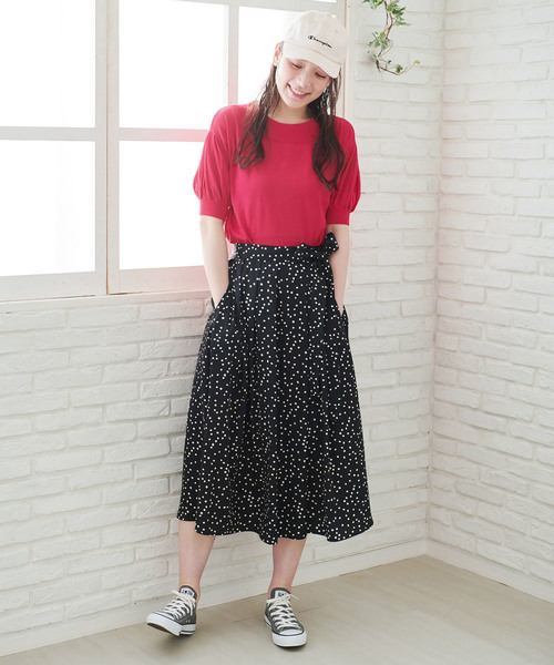 ROPE' PICNIC（ロペピクニック）の「【WEB.一部店舗限定】【さらさらUVケアアイテム】パフスリーブトップス（ニット/セーター・レディース・ライトグレー/ブラック/ブルー/ピンク系その他・38）」の15枚目の写真