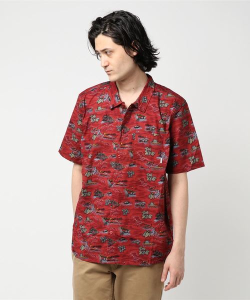 ELEMENT(エレメント)の「ELEMENT メンズ WENDEL SS 半袖シャツ(シャツ/ブラウス・メンズ・エンジ・SMALL/LARGE/MEDIUM)」の1枚目の写真