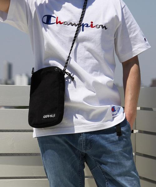 Gramicci（グラミチ）の「Gramicci(グラミチ)別注パイルサコッシュバッグ（ショルダーバッグ・メンズ・パープル/グレー/レッド/ブラック・FREE）」の5枚目の写真