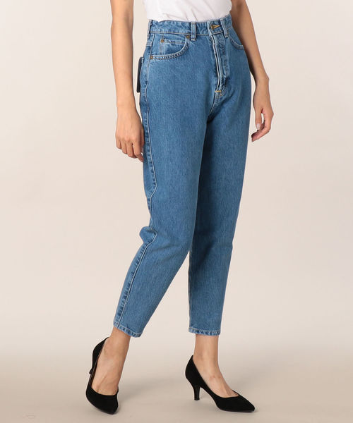 SOMETHING(サムシング)の「【SOMETHING/サムシング】W-FRONT ROOMY SLIM(デニムパンツ・レディース・サックスブルー/ブルー・S/M/L)」の2枚目の写真