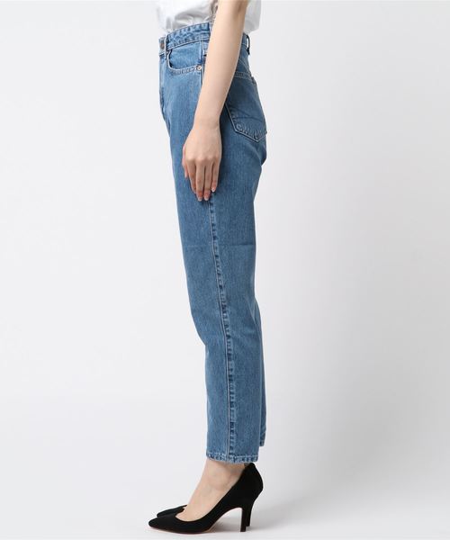 SOMETHING(サムシング)の「【SOMETHING/サムシング】W-FRONT ROOMY SLIM(デニムパンツ・レディース・サックスブルー/ブルー・S/M/L)」の3枚目の写真