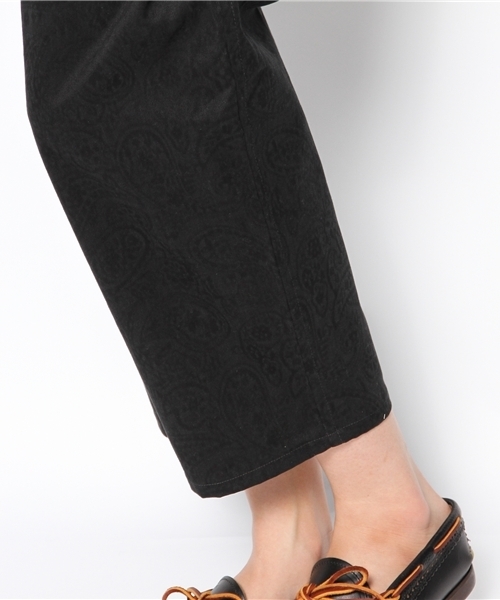 BEAMS BOY（ビームスボーイ）の「□BEAMS BOY / ペイズリー フレンチ3タックパンツ（スラックス・レディース・ブラック/ベージュ・0/1）」の8枚目の写真