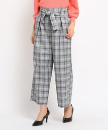 【洗える】裏起毛ワイドパンツ