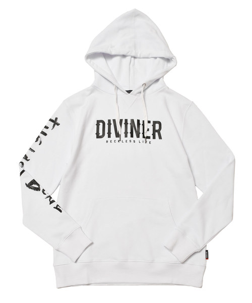 JOKER(ジョーカー)の「裏毛袖プリントプルパーカー(パーカー・メンズ・ホワイト/ブラック/杢グレー・M/L/XL/XXL)」の12枚目の写真