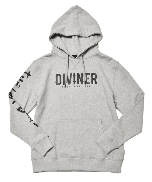 JOKER(ジョーカー)の「裏毛袖プリントプルパーカー(パーカー・メンズ・ホワイト/ブラック/杢グレー・M/L/XL/XXL)」の4枚目の写真