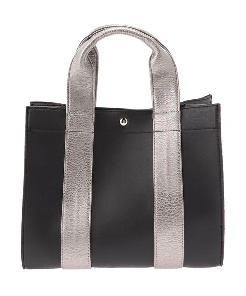 AMERICAN HOLIC（アメリカンホリック）の「スクエアトート（トートバッグ・レディース・ブラック/オフホワイト/シルバー/ベージュ系その他/シルバー系その他2・FREE）」の8枚目の写真