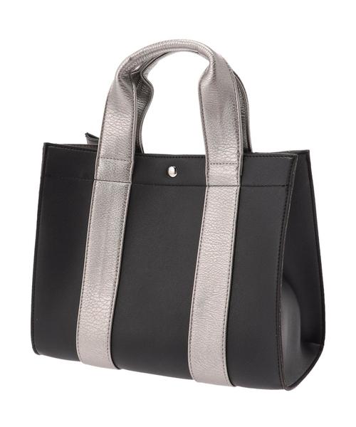 AMERICAN HOLIC（アメリカンホリック）の「スクエアトート（トートバッグ・レディース・ブラック/オフホワイト/シルバー/ベージュ系その他/シルバー系その他2・FREE）」の9枚目の写真