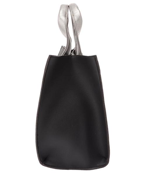 AMERICAN HOLIC（アメリカンホリック）の「スクエアトート（トートバッグ・レディース・ブラック/オフホワイト/シルバー/ベージュ系その他/シルバー系その他2・FREE）」の10枚目の写真