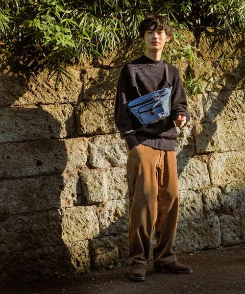 niko and...（ニコアンド）の「コーデュロイウエストバッグ（ボディバッグ/ウエストポーチ・メンズ・ブラック/ベージュ/ブルー・0）」の19枚目の写真