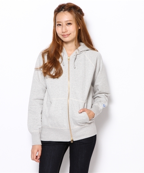 SHIPS for women（シップスフォーウィメン）の「ORCIVAL:フレンチ ジップ（パーカー・レディース・ライトグレー/ネイビー・ONE SIZE）」の2枚目の写真