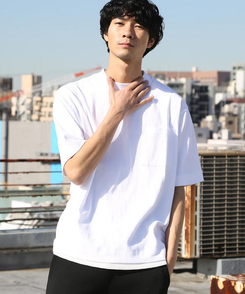 coen（コーエン）の「【GO OUT7月号掲載】USAコットンビッグシルエットクルーネックTシャツ①（Tシャツ/カットソー・メンズ・ホワイト・LARGE/SMALL/MEDIUM）」の8枚目の写真