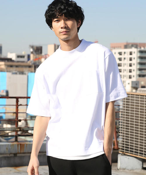 coen（コーエン）の「【GO OUT7月号掲載】USAコットンビッグシルエットクルーネックTシャツ①（Tシャツ/カットソー・メンズ・ホワイト・LARGE/SMALL/MEDIUM）」の9枚目の写真