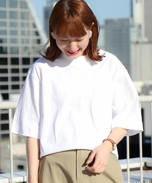 coen（コーエン）の「【GO OUT7月号掲載】USAコットンビッグシルエットクルーネックTシャツ①（Tシャツ/カットソー・メンズ・ホワイト・LARGE/SMALL/MEDIUM）」の12枚目の写真