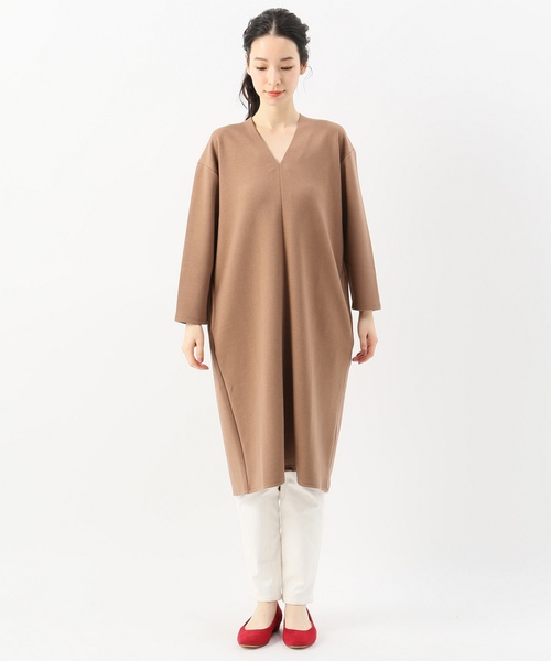 JOINT WORKS(ジョイントワークス)の「《追加》スムースチュニックワンピース(ワンピース・レディース・ブラック/キャメル・FREE)」の12枚目の写真