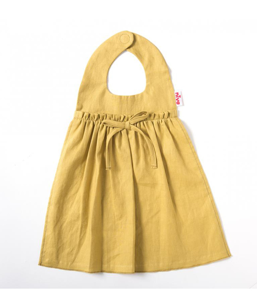 niva（ニヴァ）の「【niva/ニヴァ】Cotton Linen bib（スタイ/よだれかけ・キッズ・ピンク/マスタード・FREE）」の5枚目の写真
