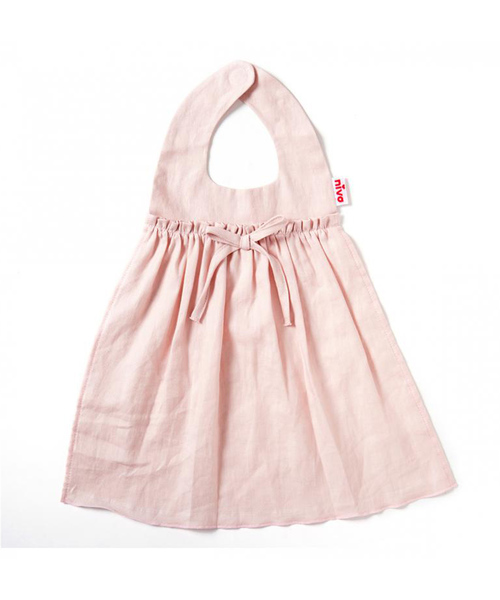 niva（ニヴァ）の「【niva/ニヴァ】Cotton Linen bib（スタイ/よだれかけ・キッズ・ピンク/マスタード・FREE）」の6枚目の写真