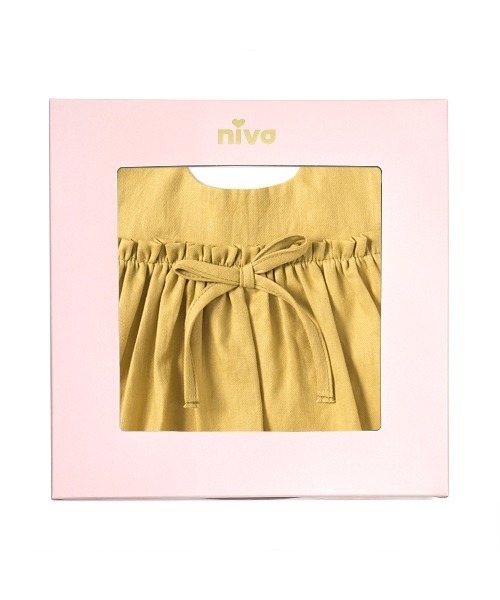 niva（ニヴァ）の「【niva/ニヴァ】Cotton Linen bib（スタイ/よだれかけ・キッズ・ピンク/マスタード・FREE）」の3枚目の写真