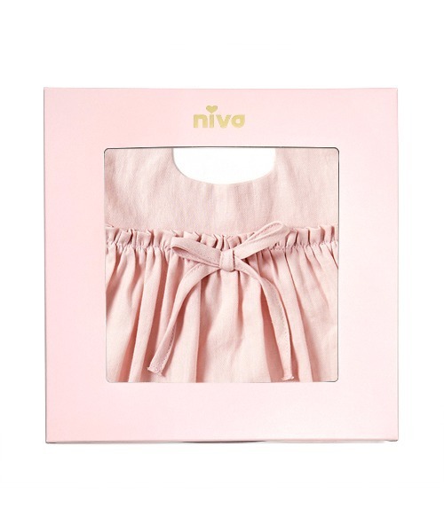 niva（ニヴァ）の「【niva/ニヴァ】Cotton Linen bib（スタイ/よだれかけ・キッズ・ピンク/マスタード・FREE）」の4枚目の写真